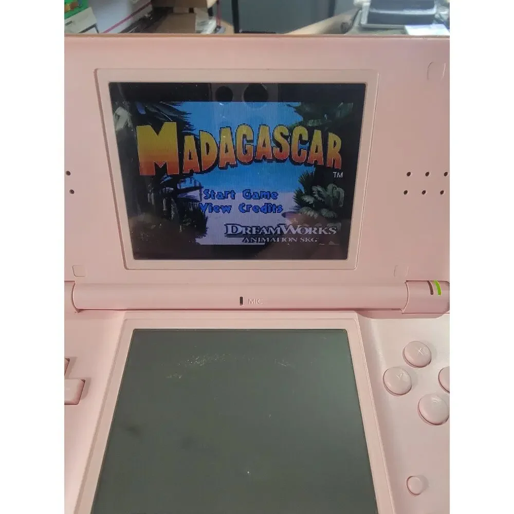 Nintendo Pink DS Lite Handheld System With Stylus Charger 5 GB Games